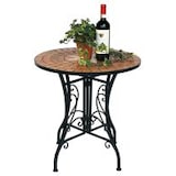 thumbnail of DanDiBo Tisch Mosaik Metall Mosaiktisch Ø 60 cm 12001 Gartentisch Mediterran Wetterfest Bistrotisch Beistelltisch Garten mit Naturstein