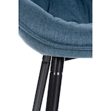 thumbnail of Tabouret de bar Gibson avec Pieds en Métal Bleu/Tissu