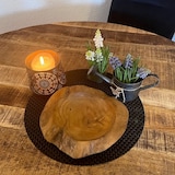 thumbnail of Teakholz Schale Ø 25 cm Einzigartiges Naturprodukt aus Wurzelholz