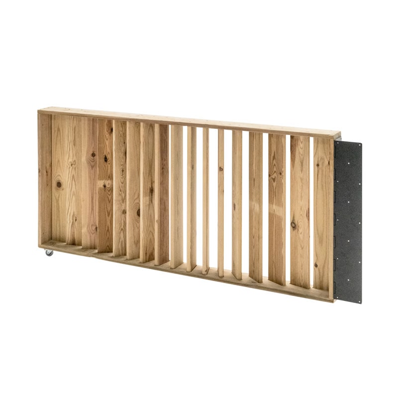 Séparateur d'Ambiances pour Terrasses avec Rambarde Pliable 150 x 12 x 75 cm