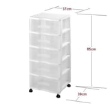 thumbnail of Cajonera oficina carro  5 cajones organizador de plástico