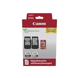thumbnail of Canon Pg-510/Cl-511 Multipack di 2 cartucce d'inchiostro originali + 50 fogli di carta fotografica - 2970B017