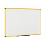 thumbnail of Bi-Office Industrial Ultrabrite Robuust Gelakt Stalen Magnetisch Whiteboard Met Een Geel Aluminium Omlijsting En Pennenbak, 150x100 cm