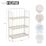 thumbnail of WellHome - 3-stöckiger Pflanzkasten aus Kalksteinmetall mit faltbarem Design, 90 cm