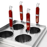 thumbnail of VERTES cuocipasta professionale in acciaio inox, elettrico, 2×1700 W, 2×6 L, 4 cestelli, regolazione temperatura