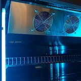 thumbnail of Romux® Gefrierschrank MD 1200 Liter 2 Türen Schwarz mit Belüftet | Professioneller Gefrierschrank mit Glastür & LED