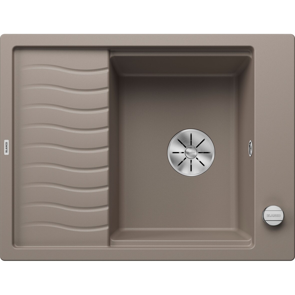 BLANCO ELON 45 S Einbauspüle / SILGRANIT / Tartufo / Reversibel / Excenter -