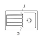 thumbnail of Villeroy&Boch Rechteckiges Spülbecken, Küchenspüle mit Abtropffläche Architectura 50 Weiß Alpin 86x51cm,3350 01 R1