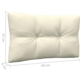thumbnail of vidaXL 3-tlg. Garten-Lounge-Set mit Kissen in Creme Massivholz Kiefer