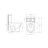 thumbnail of Argos Wc Inodoro Completo Redondo | Blanco Brillo | Inodoro Tanque Bajo Rimless con Cisterna y Asiento Caída Amortiguada