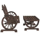 thumbnail of Juego de muebles de jardín 2 piezas madera maciza de abeto