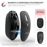 thumbnail of Souris Sans Fil Rose 1200 DPI 4 Boutons Léger Compacte Noir YONIS