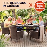 thumbnail of CASARIA® Polyrattan Gartenstühle 4er Set Braun