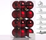 thumbnail of Christbaumkugeln Weihnachtskugeln bruchfest D: 4cm weinrot 16er Set