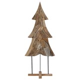 thumbnail of vidaXL Weihnachtsbaum mit Ständer Braun 180 cm Massivholz Teak