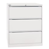 thumbnail of BISLEY Hängeregistraturschrank mit Schloss aus Metall in verkehrsweiß, 3 Schubladen, doppelbahnig - Hängeregisterschrank abschließbar,