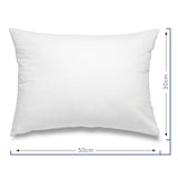 thumbnail of 2 Stück / 2er Set Federkissen 100% Federn 30x50 - 330g OEKO-TEX Kissen / Füllkissen mit Bezug aus 100% Baumwolle weiß / Innenkissen / Kissenfüllung /