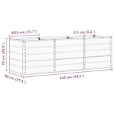 thumbnail of Helloshop26 - Vaso de jardim multifuncional de design industrial moderno 240 x 80 x 75 cm em aço antracite 02_0059228