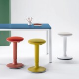 thumbnail of Bisley Stehhilfe Tuc Tuc ergonomisch & höhenverstellbar, Sitz- und Stehhocker in charcoal mit Tellerfuß - Ergonomischer Hocker, Stehstuhl, Bürohocker