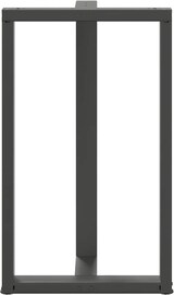 thumbnail of Helloshop26 - Set aus 2 modernen T-förmigen Bartischbeinen 60 x 35 x 100 cm mit verstellbaren Nivellierfüßen aus anthrazitfarbenem 02_0057356