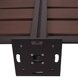 thumbnail of Alu Mülltonnen-Zaun HWC-K57, Erweiterungselement Mülltonnenverkleidung, Holzoptik erweiterbar 130x100x6cm ~ braun