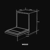 thumbnail of Wiggo WD-F6148B(DX) Vrijstaande Vaatwasser - 60 cm - Donker Roestvrijstaal