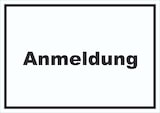 thumbnail of Anmeldung Schild mit Text Aufnahme waagerecht A1 (594x841mm)