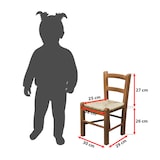 thumbnail of Giaquinto Sediolina Bambino In Legno,Seduta Paglia, Metodo Montessori, Colore Rosa
