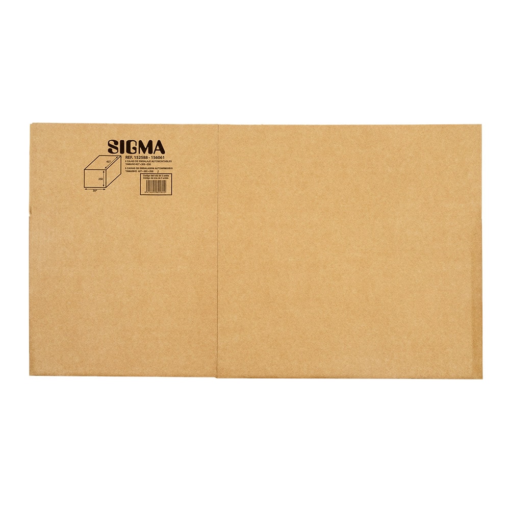 Pack 5 cajas automontables SIGMA 427x305x250 152588