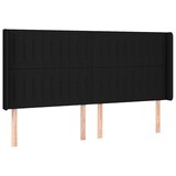 thumbnail of vidaXL LED Kopfteil Schwarz 183x16x118/128 cm Stoff