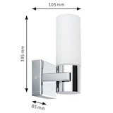thumbnail of Paulmann Spiegelleuchte Gemini  IP44 E14   230V max. 2x20W dimmbar Chrom Satin 70354