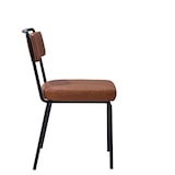 thumbnail of METRO PROFESSIONAL Chaise de restaurant rembourrée Mebejo, lot de 4, acier/simili cuir, marron/noir