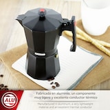 thumbnail of Magefesa Colombia Noir - Cafetera Italiana de 12 Tazas, 600ml, Aluminio Extra Grueso, Todo Tipo de Cocinas, NO APTA PARA LAVAVAJILLAS E INDUCCIÓN