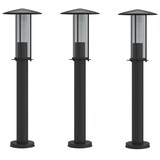 thumbnail of vidaXL Wegeleuchten 3 Stk. Schwarz 60 cm Edelstahl