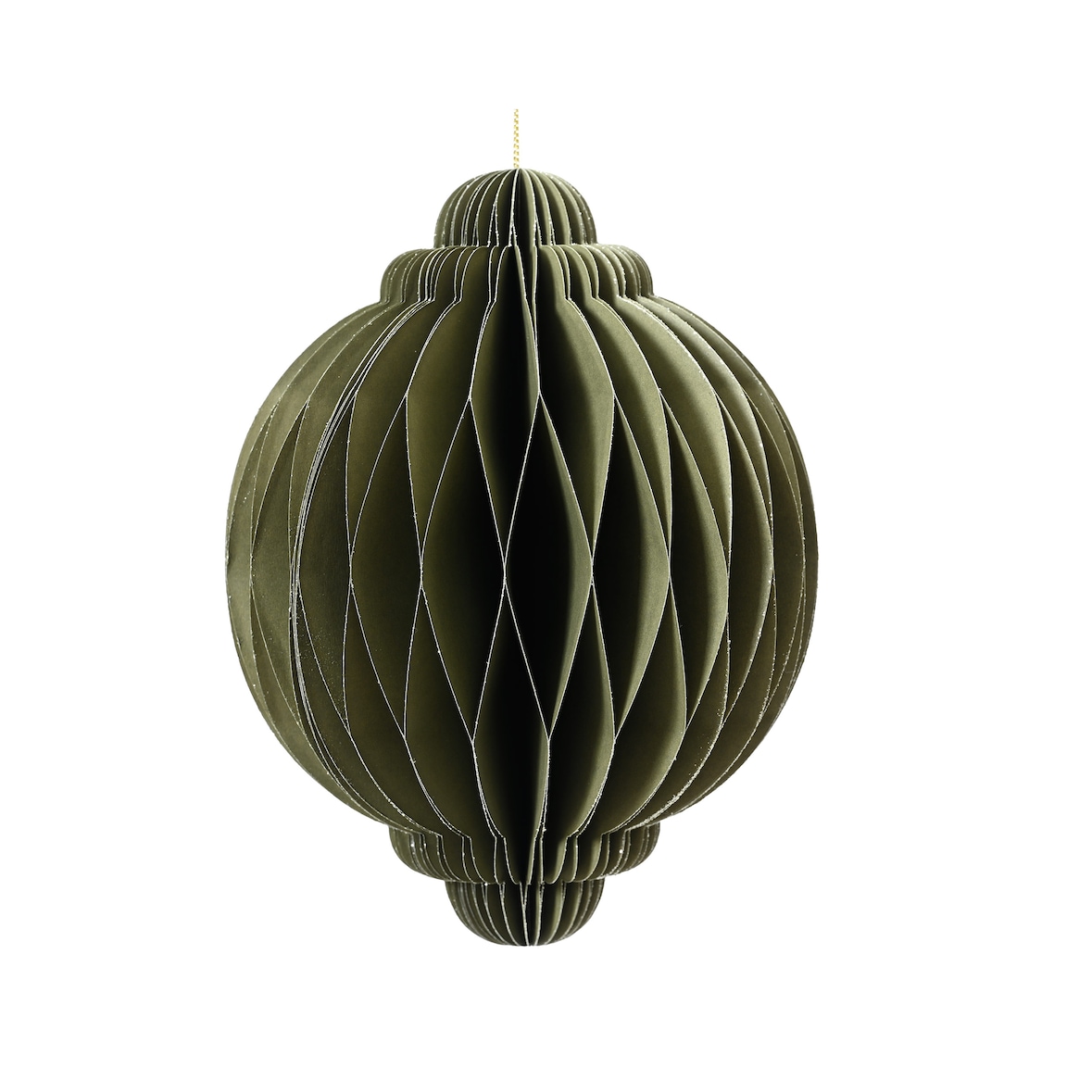 Wabenfigur Ornament 11,5x15cm mit Magnetverschluss 1 Stück Grün
