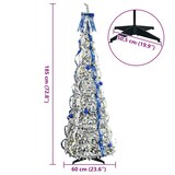 thumbnail of vidaXL Künstlicher Weihnachtsbaum mit 150 LEDs Weiß 180 cm PVC