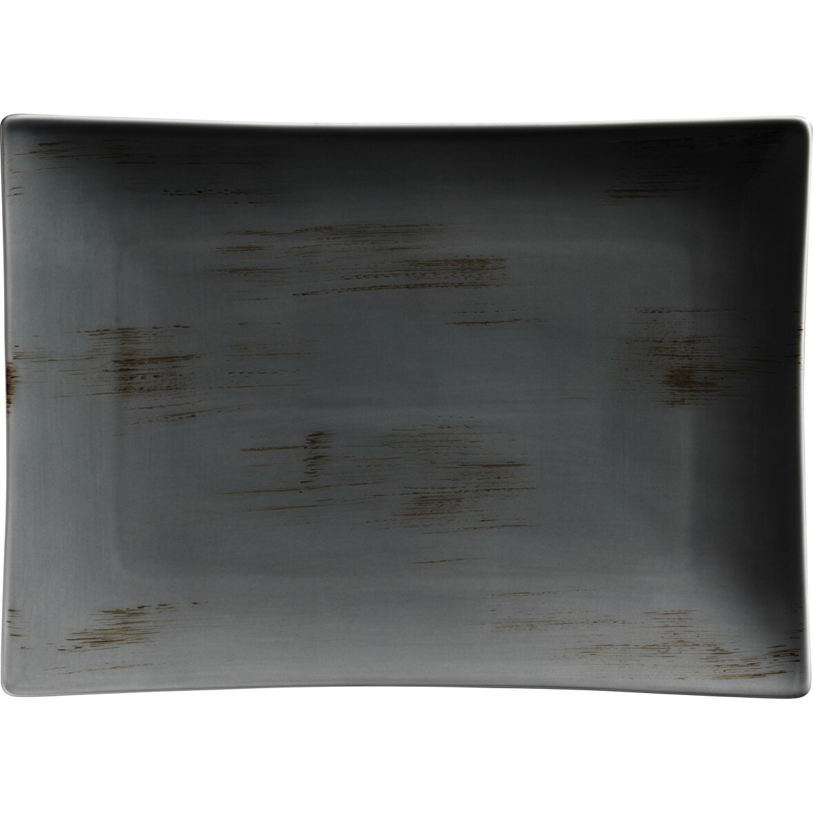 MÄSER Platte rechteckig 35,5 x 25,6 x 4,2 cm, Serie DERBY, Grau, 2er Set, 593121