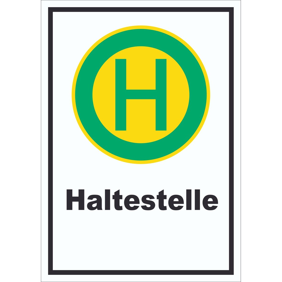 Schild Haltestelle A6 (105x148mm)