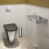 thumbnail of Delabie WC-Sitz Slim S21 schwarz Duroplast mit Deckel