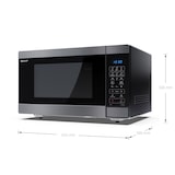 thumbnail of Sharp YC-MC422AE-SB combimagnetron met grill en heteluchtoven - 1000W - 42 liter - zwart