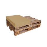 thumbnail of TexDeko Halbes Palettenkissen 60x80x12cm Loungekissen Wasser-& schmutzabweisend, abnehmbarer Bezug mit Reißverschluss, waschbar (Creme)