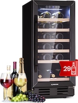 thumbnail of Klarstein Vinovilla 29 Built-In Weinkühlschrank 81 l / 29 Fl. 1 Zone Glastür Edelstahl Schwarz