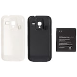 thumbnail of Akku nur passend für den Samsung Galaxy ACE 2, Samsung GT-I8160 Akku 3000mah mit Zusatzdeckel in weiß und dunkelblau