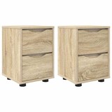 thumbnail of Tables de chevet 2 pcs Chêne Sonoma 30,5 x 30 x 43 cm Modèle Givre