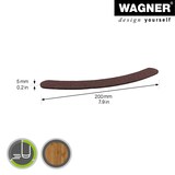 thumbnail of WAGNER Filz Bogen 4tlg. - 199 x 5 mm, selbstklebend, braun, für Filzgleiter, Schutzpads oder zum Basteln - 15175699