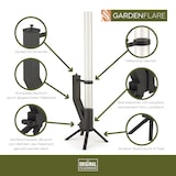thumbnail of GARDENFLARE Feuerrohr – elegante Edelstahl Feuersäule und Pelletfackel - schwarz