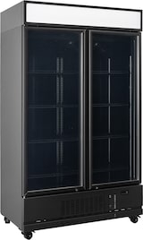 thumbnail of vaiotec TOPLINE Getränkekühlschrank 2 Türen / 1040 Liter mit Leuchtaufsatz "schwarz", 1280 x 742 mm