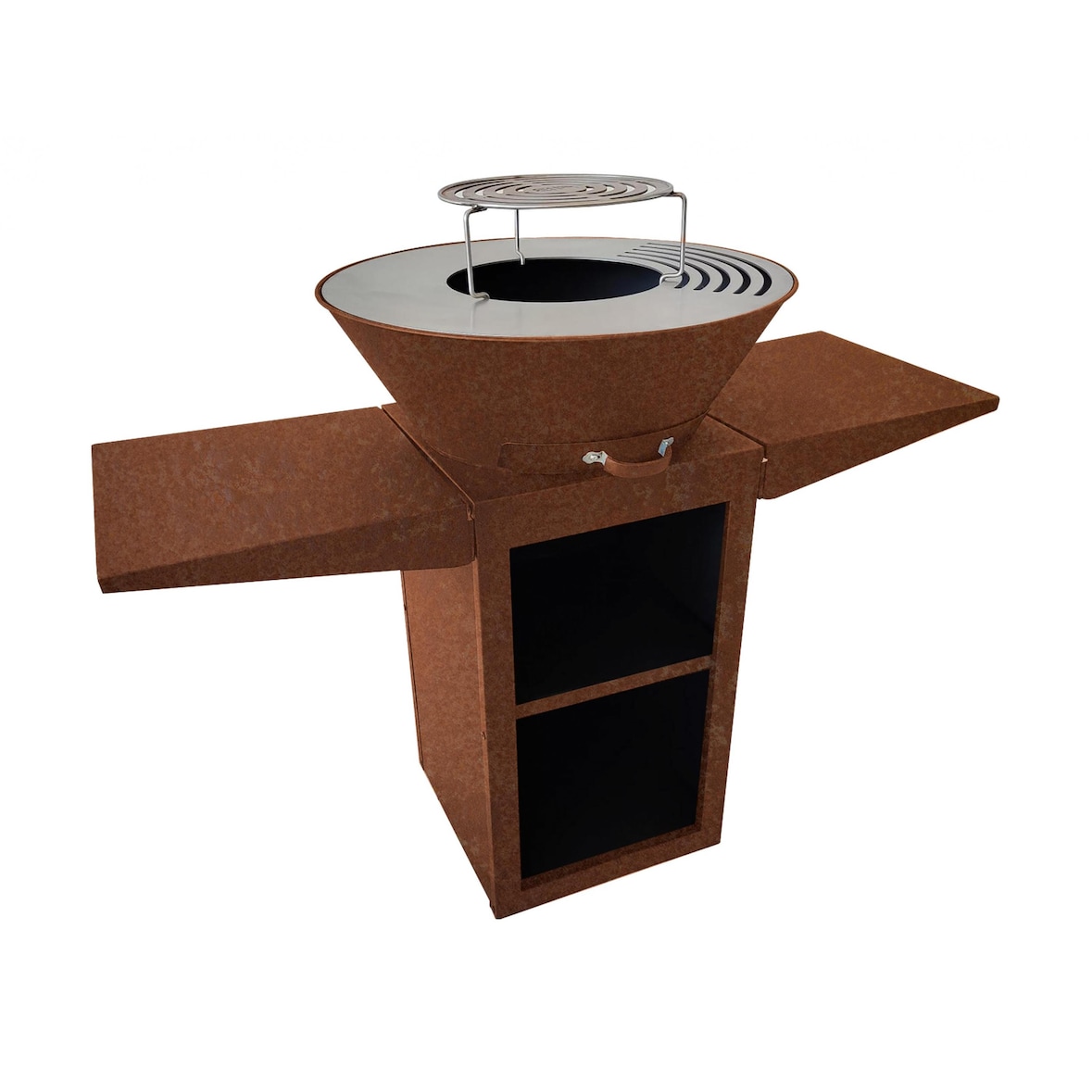 PURLINE Cortenstahl-Grill mit 60 cm Grillplatte EFP57CO