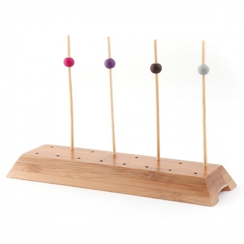 Servierplatte aus Bambus (für 16 Picker), 20 x 6 cm, 1 Stück - biologisch abbaubar