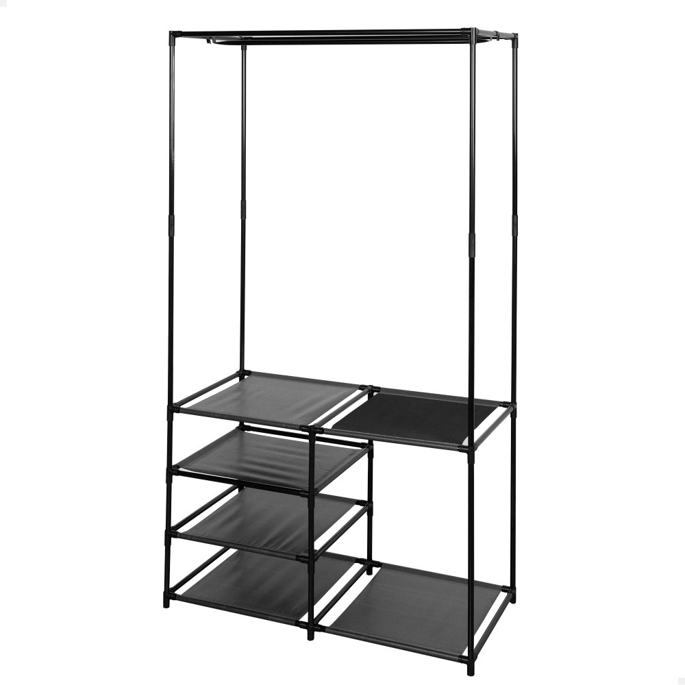 Max Home Armário aberto 4 prateleiras em tecido 87x45x158 cm